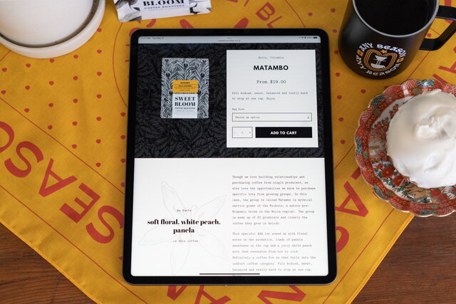 website product page