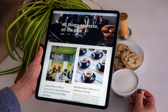 home site blog landing