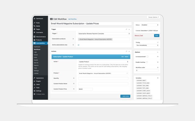 WooCommerce flow example