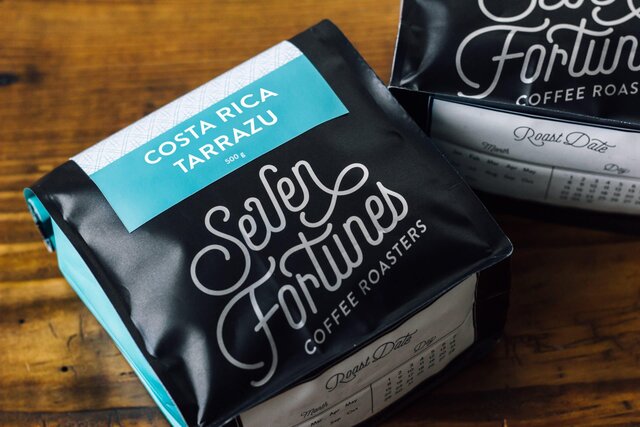 Seven Fortunes Coffee Roasters Costa Rica Tarrazu bag