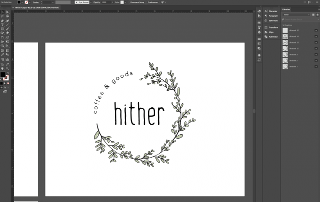 Final logo Refined in Adobe Illustrator