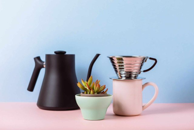 a coffee setup