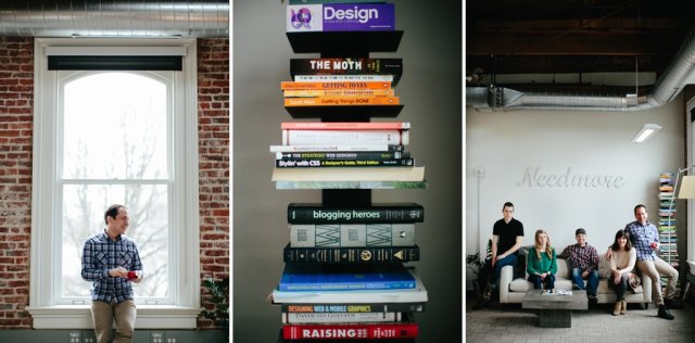 Various images of the Needmore studio