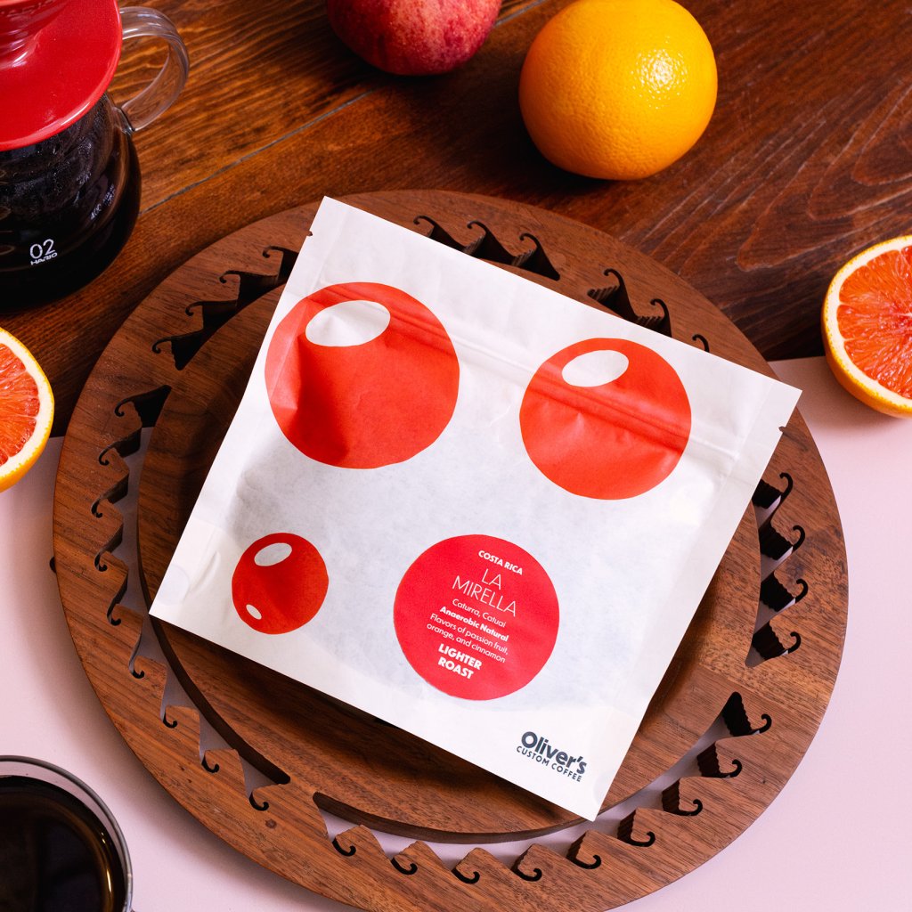Oliver's Coffee Packaging, Cherry Bag