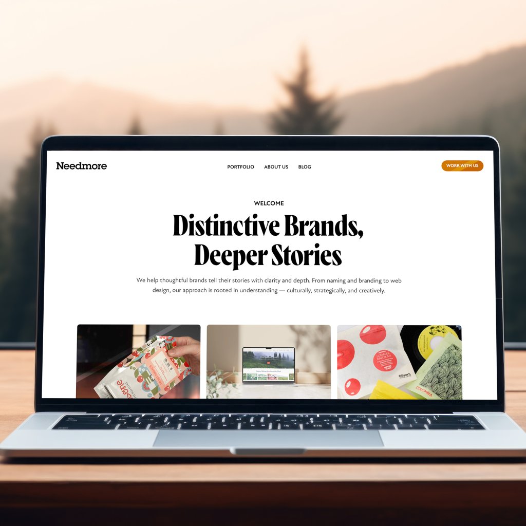 Our new website's home page