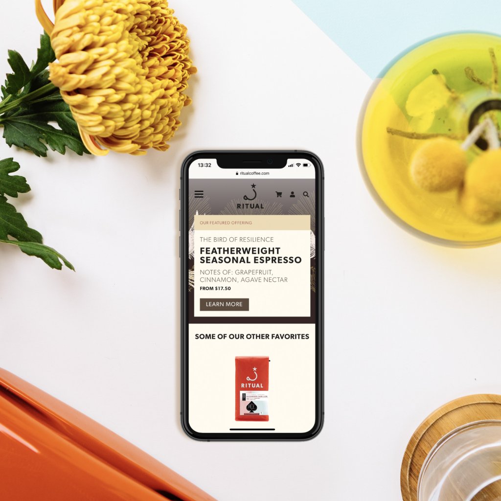 home page on iphone