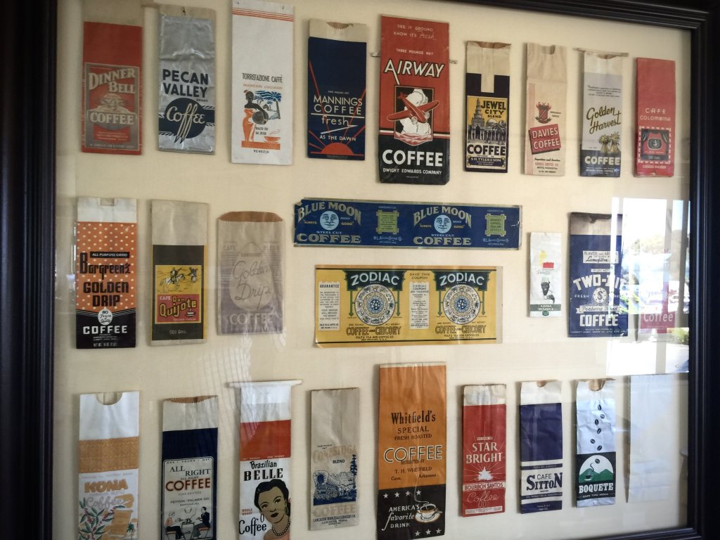 Royal Coffee Bags Wall