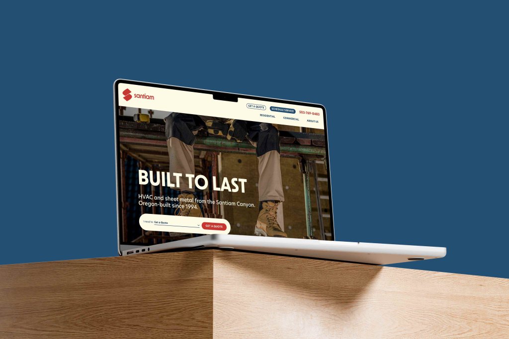 Santiam website laptop home