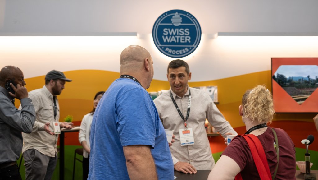 Swiss water trade show booth
