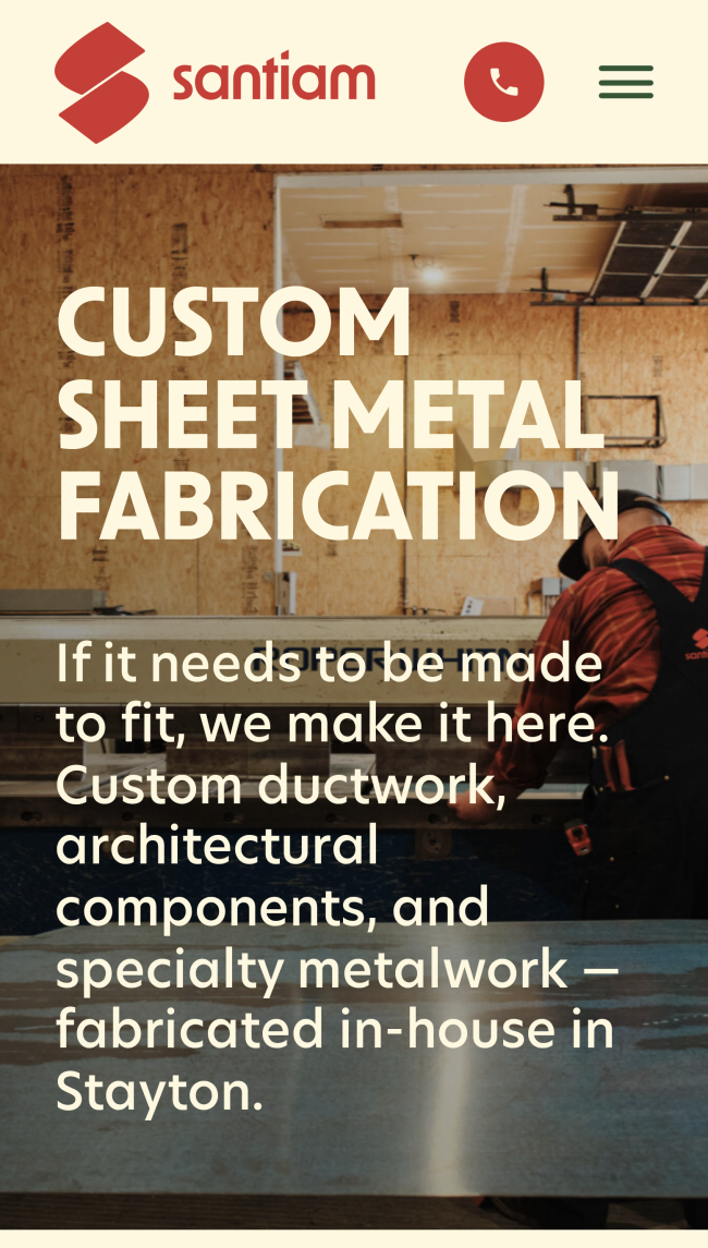Santiam i Phone 05 custom fabrication