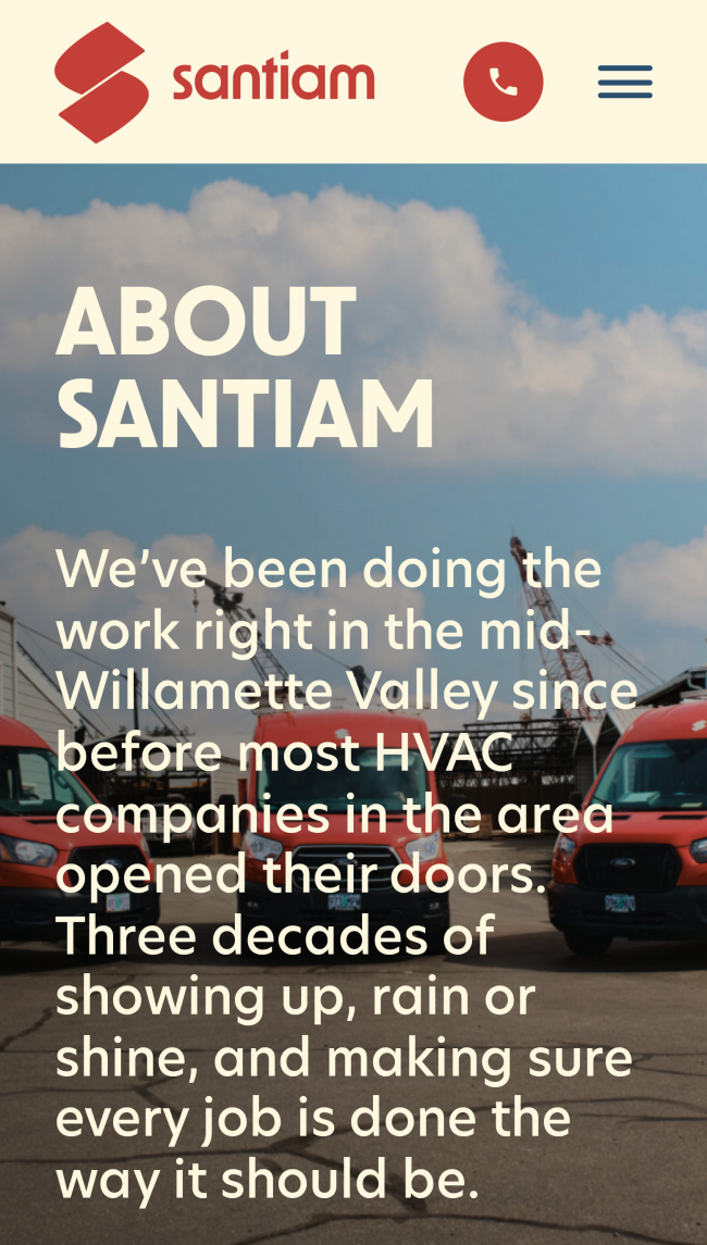 Santiam i Phone 06 about hero