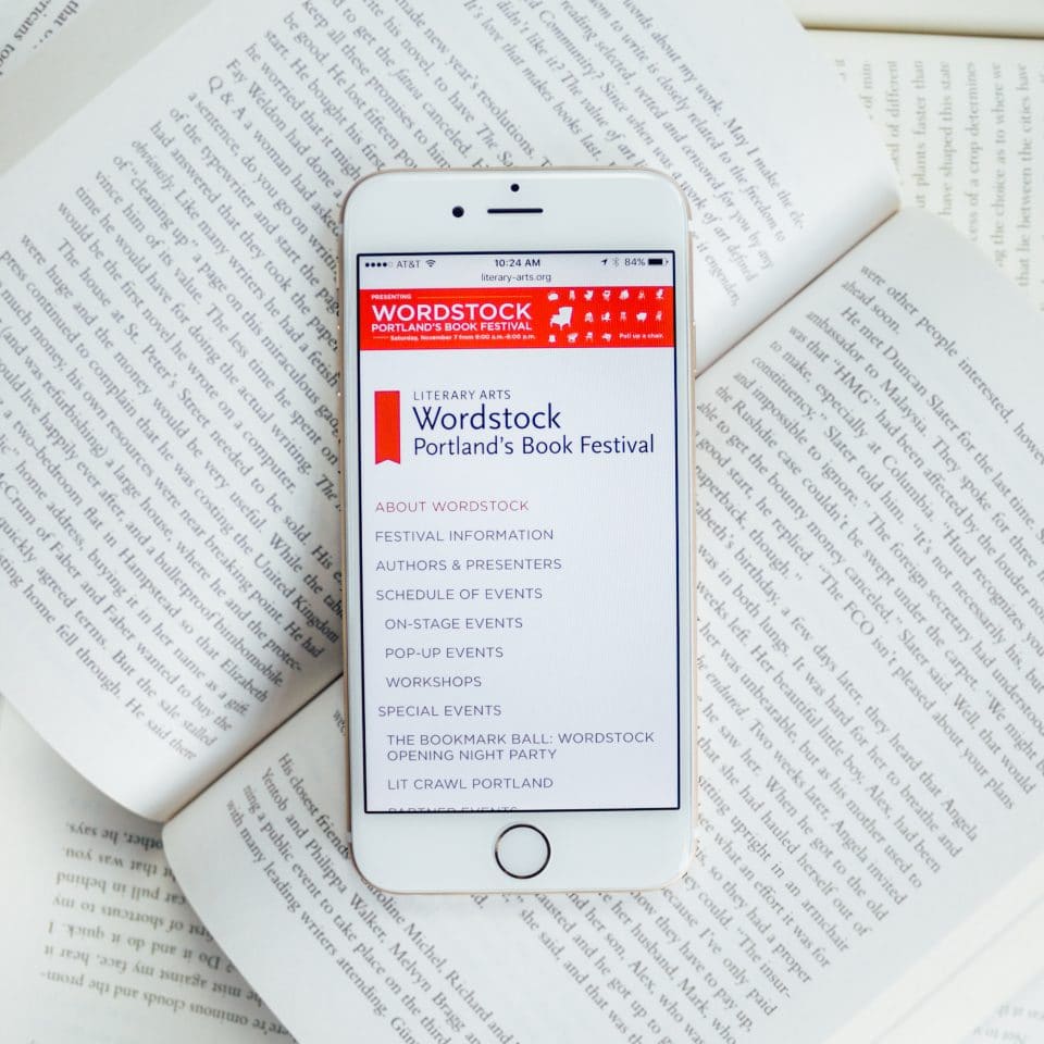 Literary Arts Wordstock on iPhone
