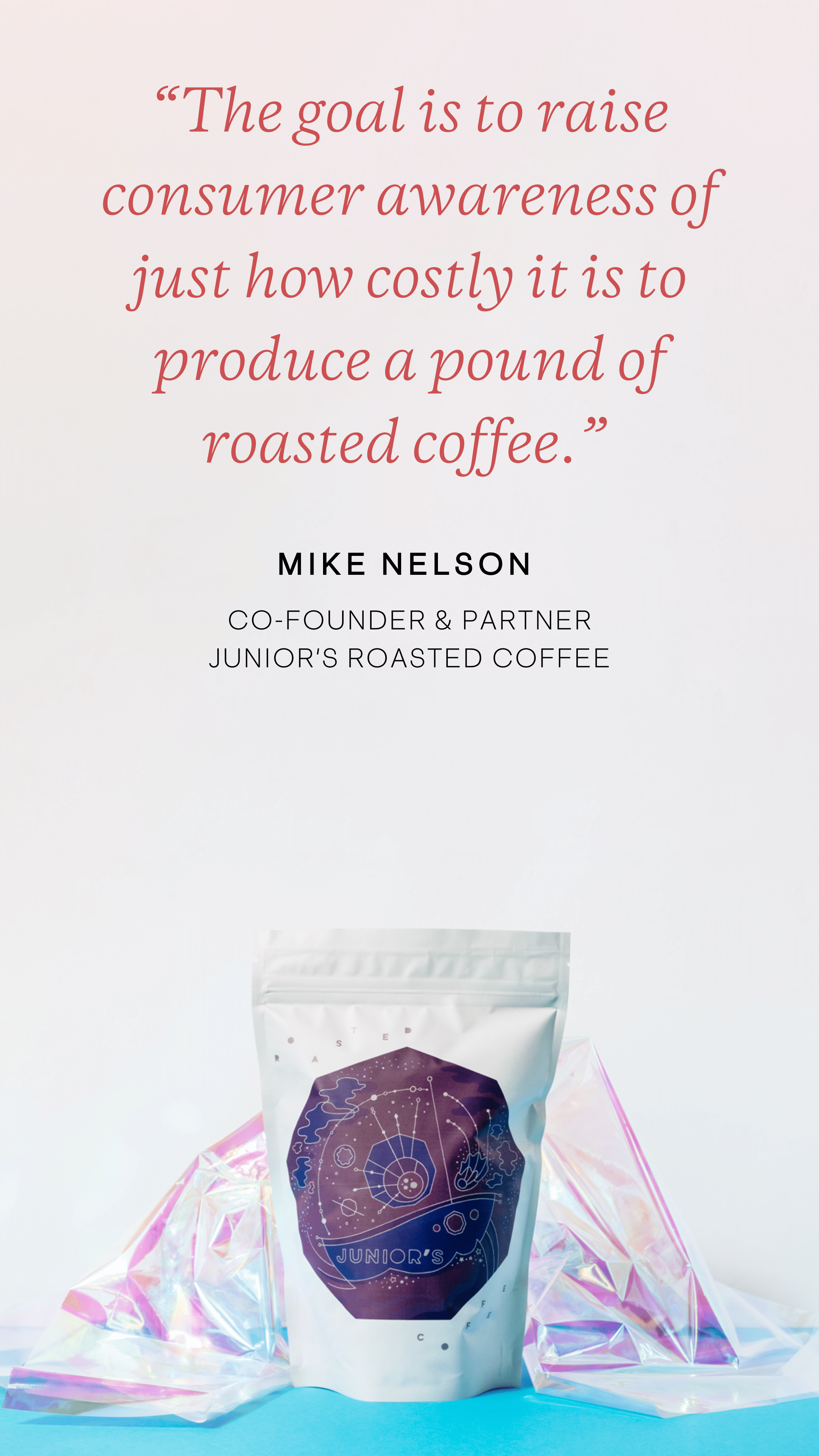 Raise awareness quote from Mike Nelson