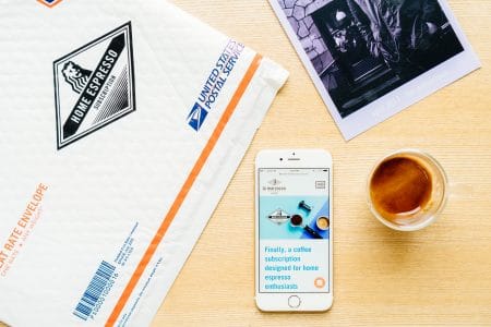 espresso subscription packaging