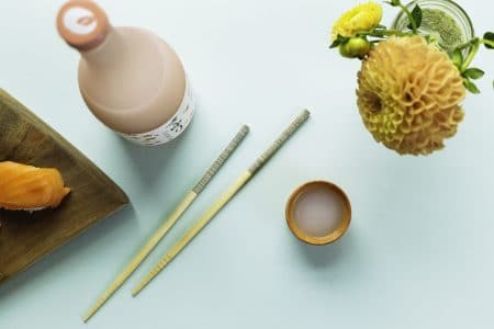 Saké & chopsticks