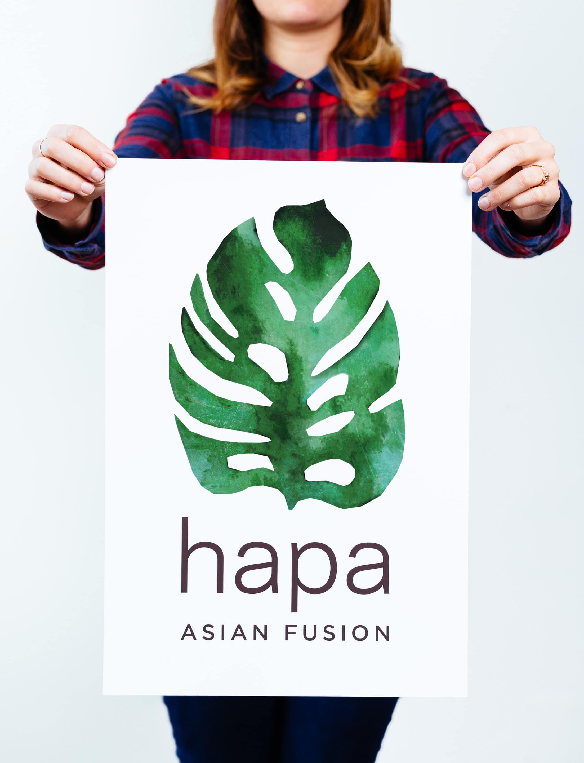 Hapa Asian Fusion logo by Needmore Designs