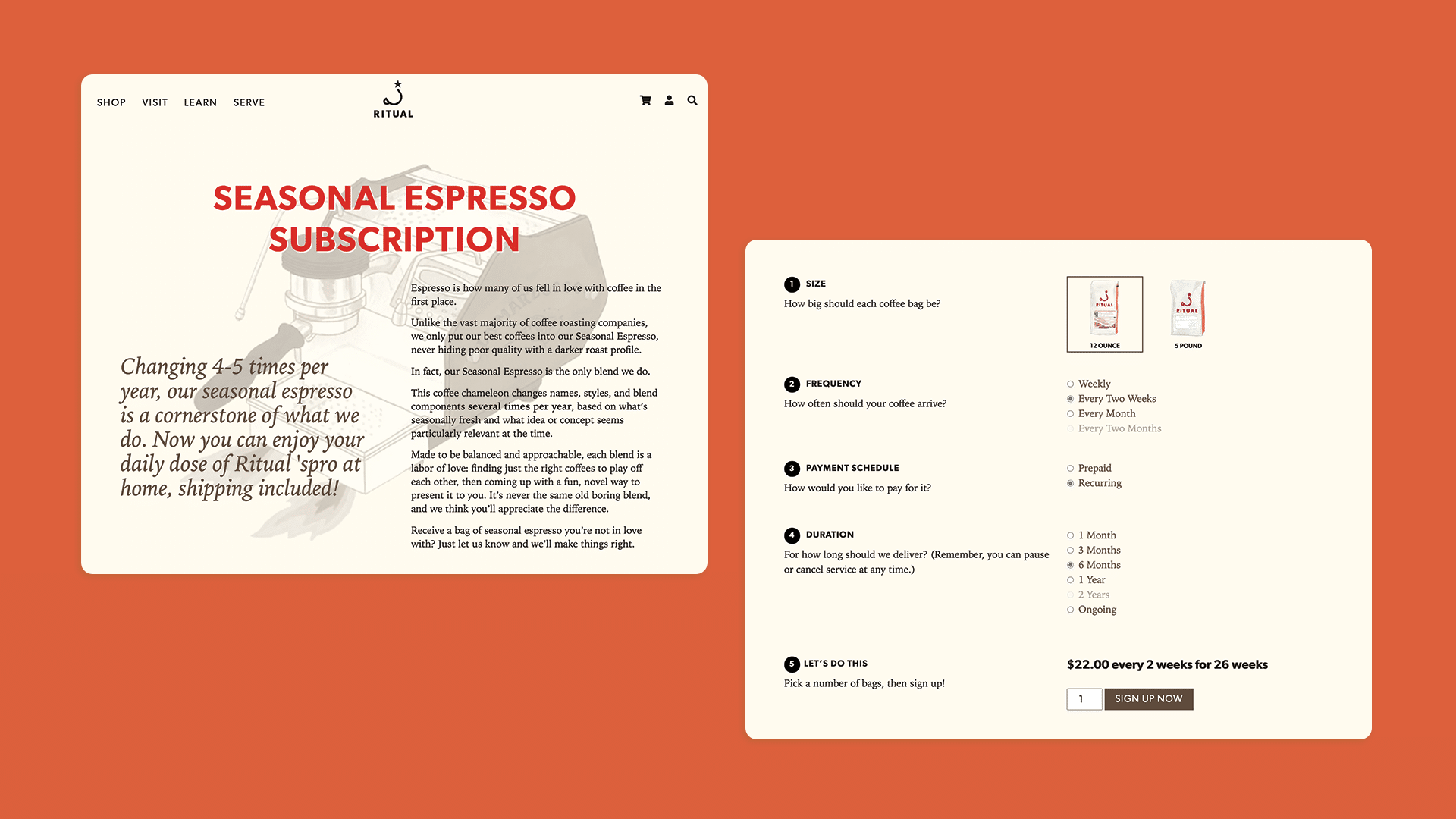 Ritual Espresso Subscription