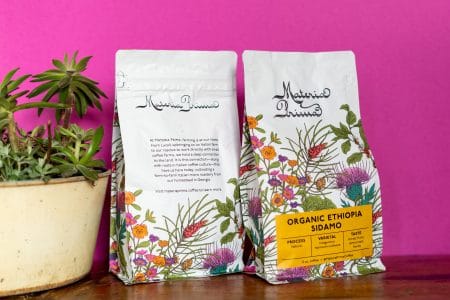 Two bags of Materia Prima Coffee