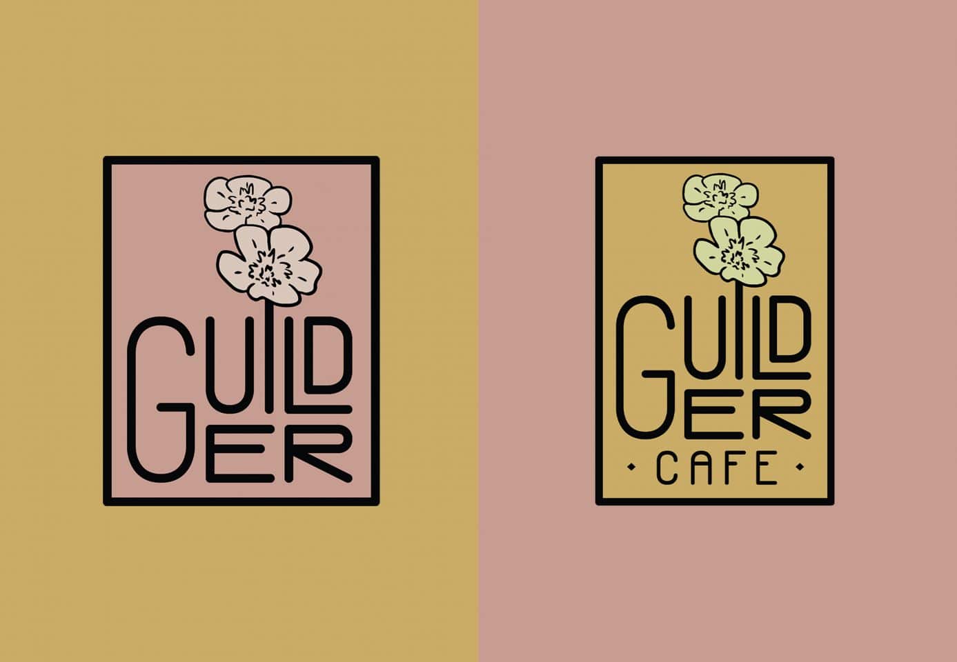 Guilder logo has a pink and gold version.