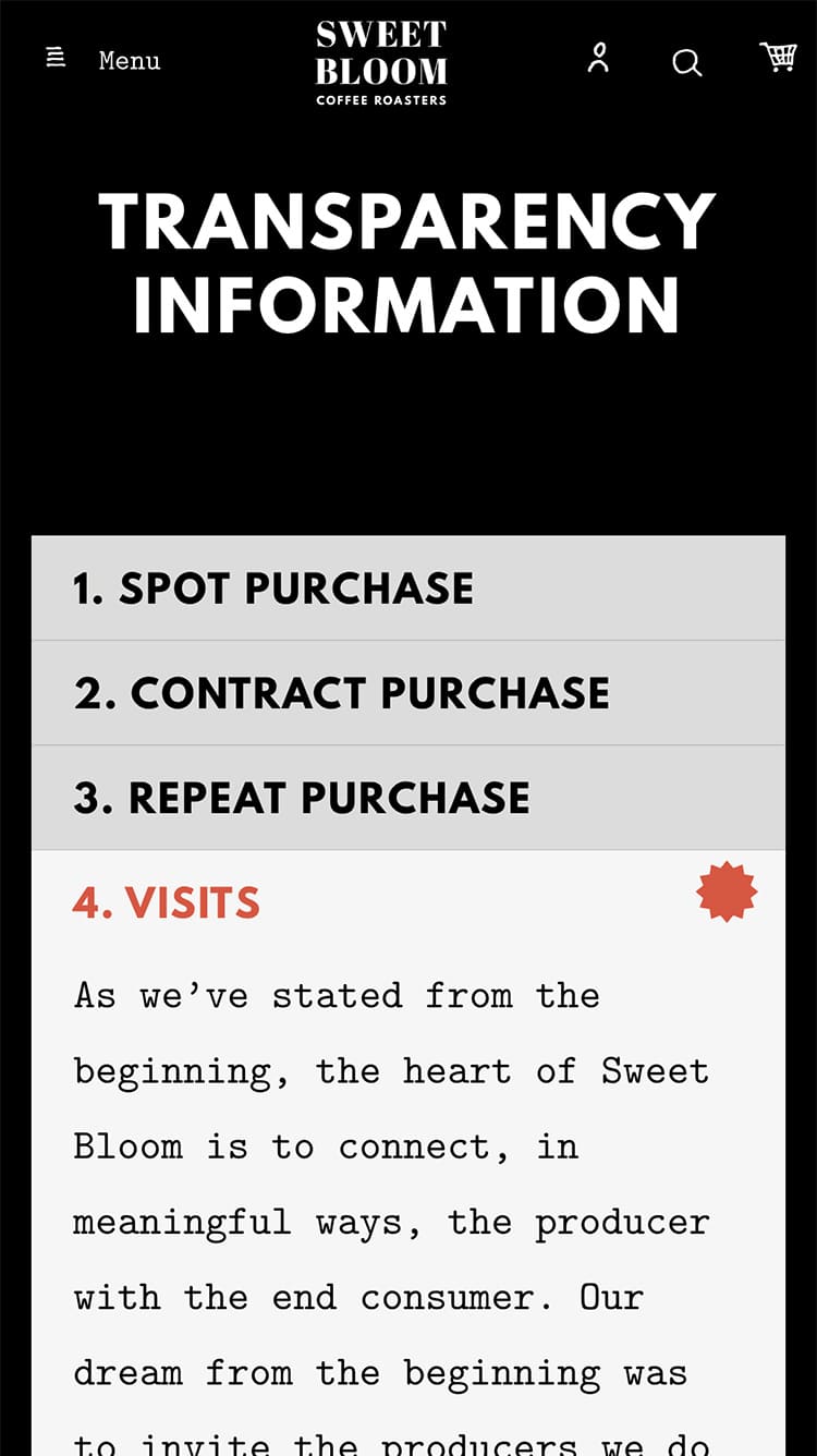 Producer detail for Sweet Bloom on iPhone