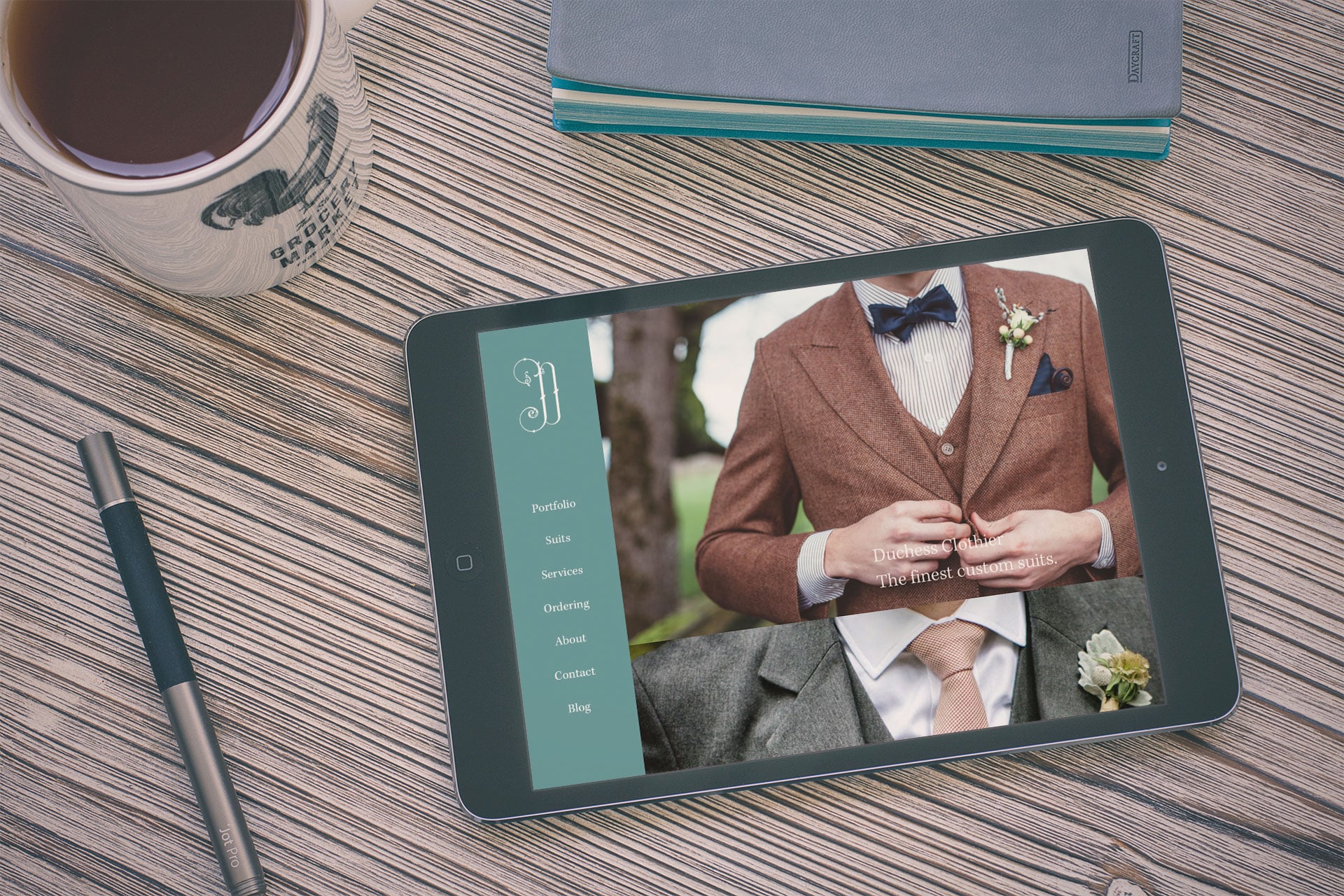 A Modern Website for Timeless Suit Makers