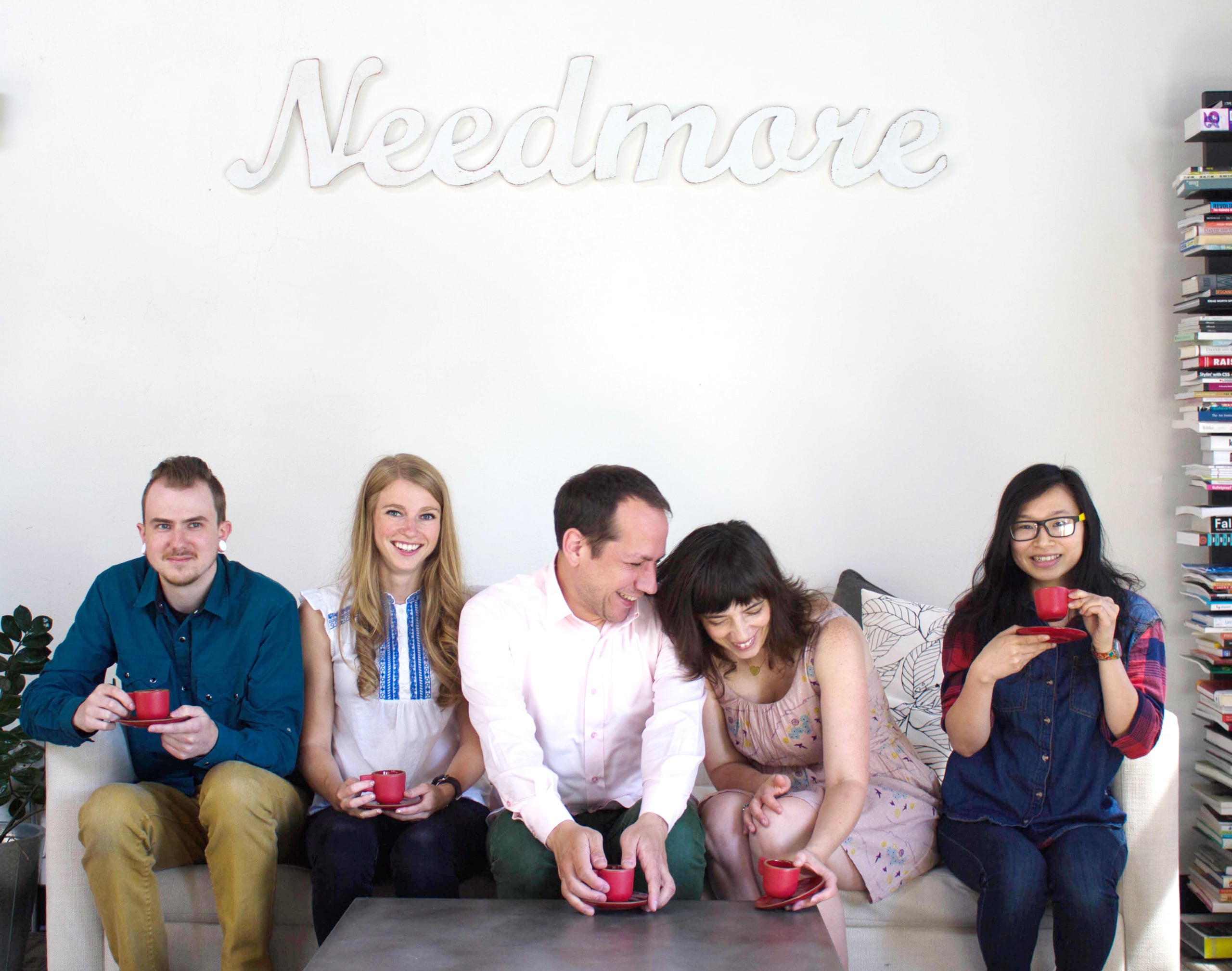 Team Needmore, on a couch!