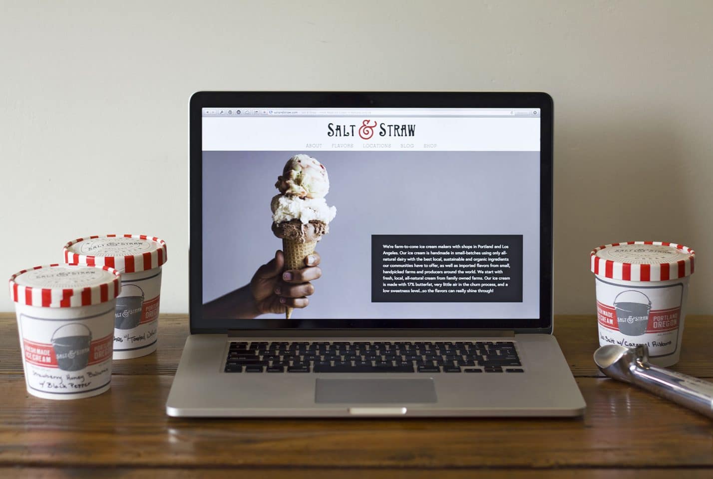 Salt & Straw website redesign